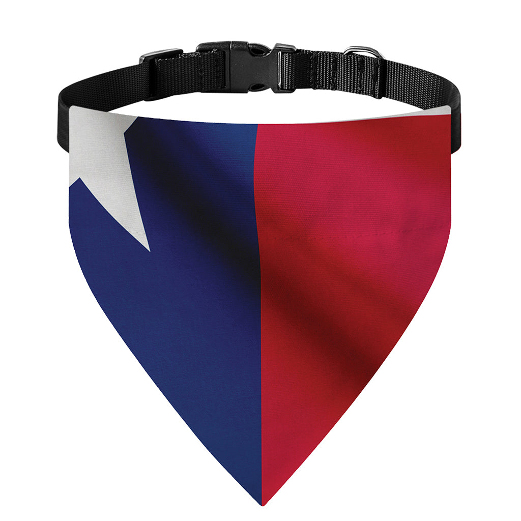 Flag Of Texas Print Over The Collar Dog Bandana