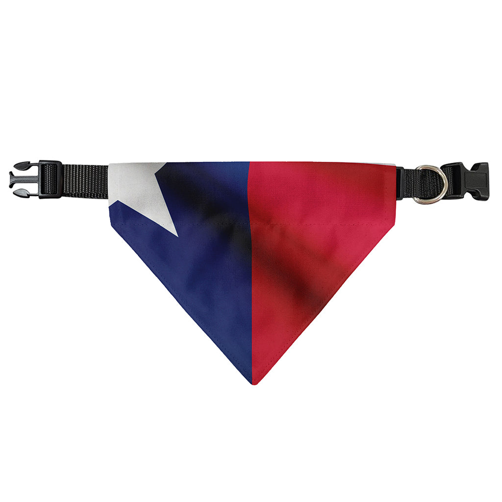 Flag Of Texas Print Over The Collar Dog Bandana