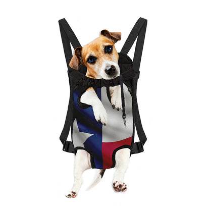 Flag Of Texas Print Pet Carrier Backpack