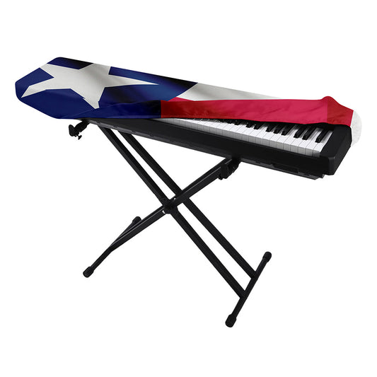 Flag Of Texas Print Piano Keyboard Cover