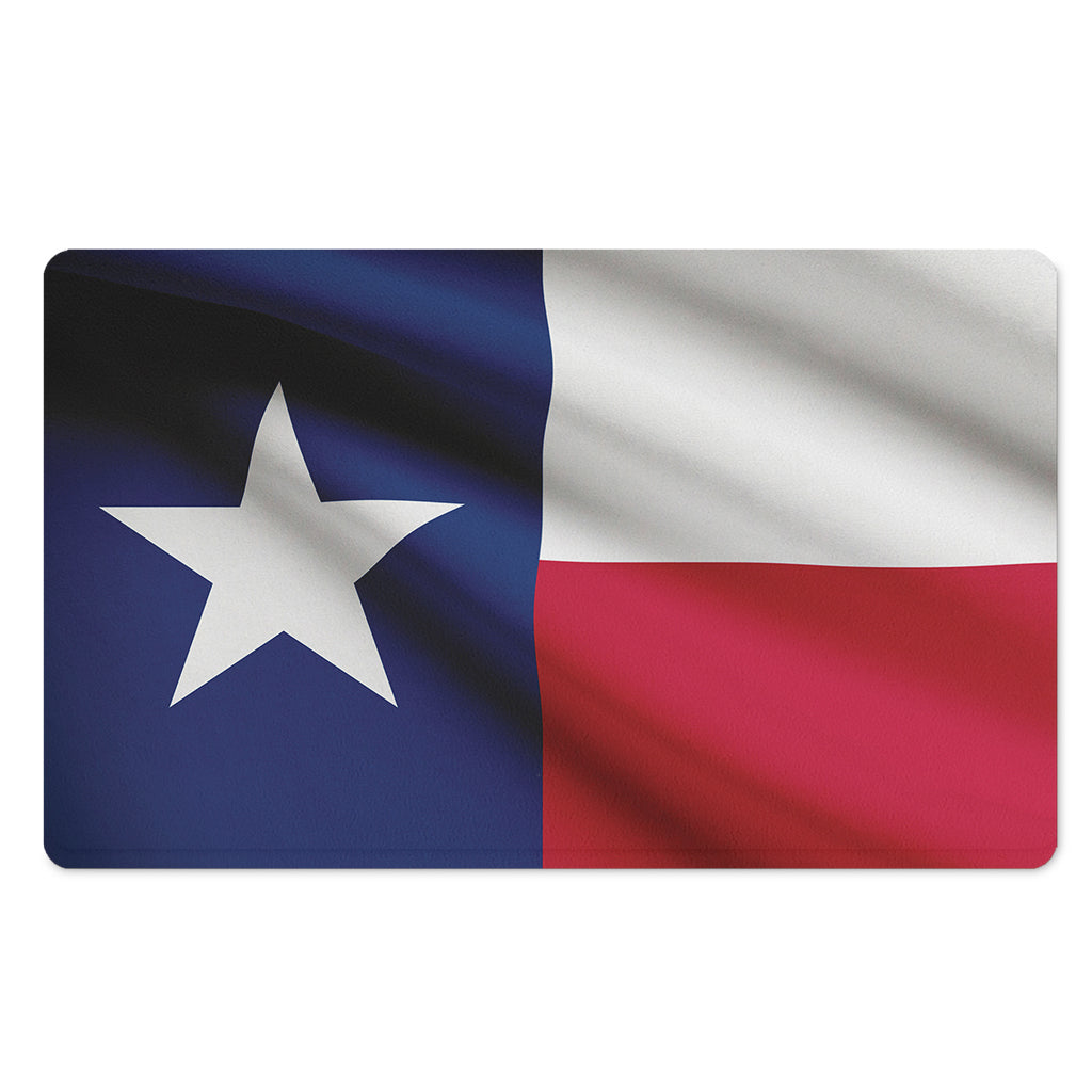 Flag Of Texas Print Polyester Doormat