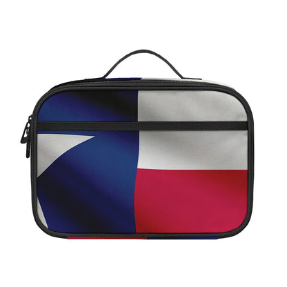 Flag Of Texas Print Portable Lunch Bag