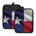 Flag Of Texas Print Pot Holders With Pocket