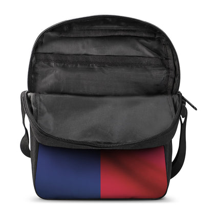Flag Of Texas Print Rectangular Crossbody Bag
