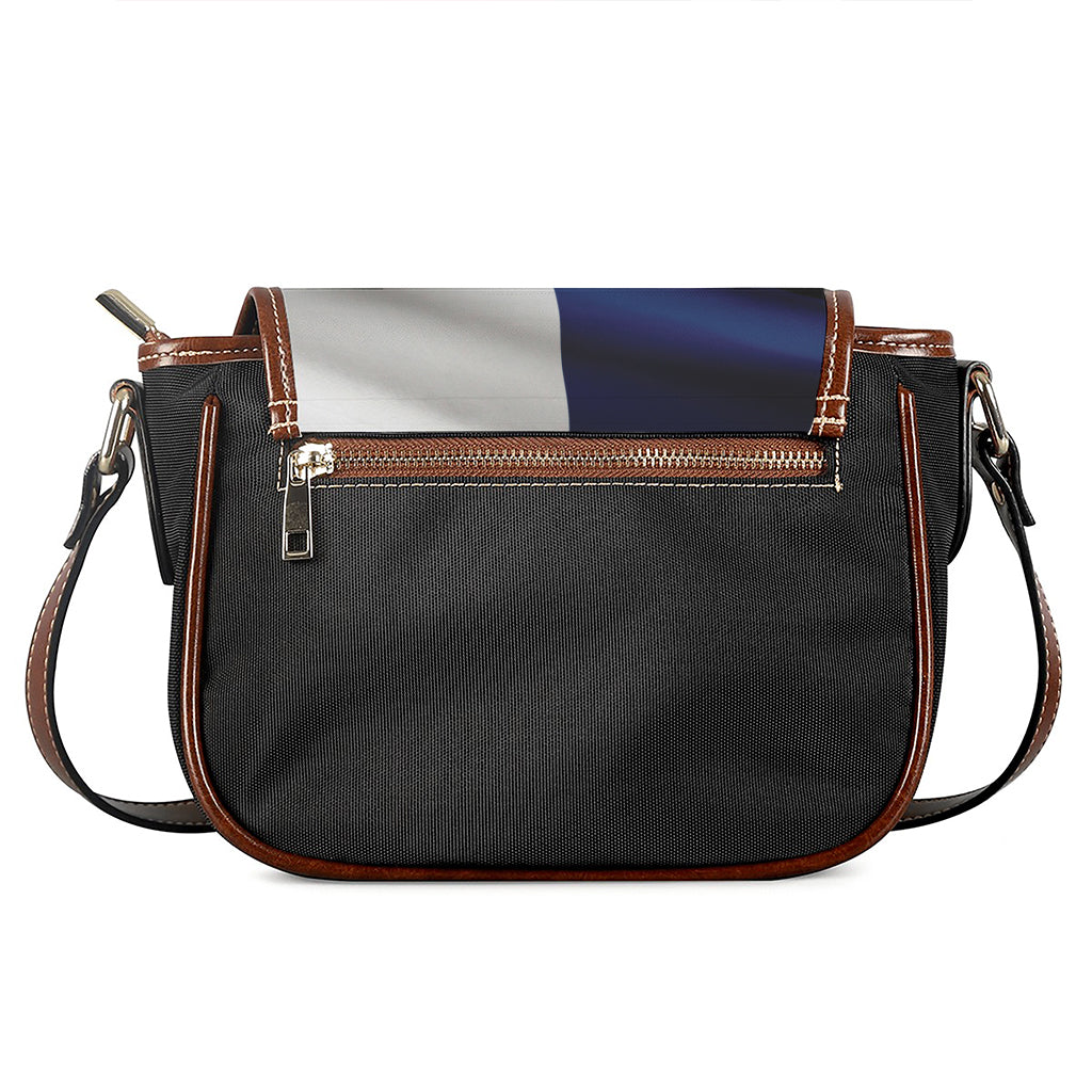 Flag Of Texas Print Saddle Bag
