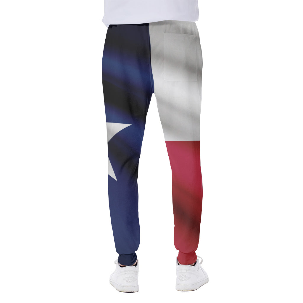Flag Of Texas Print Scuba Joggers
