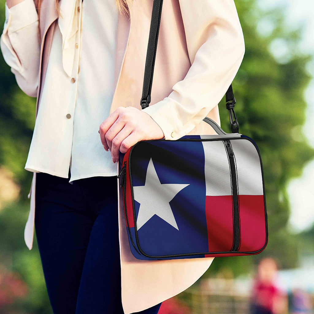 Flag Of Texas Print Shoulder Strap Bible Bag