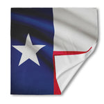 Flag Of Texas Print Silk Bandana