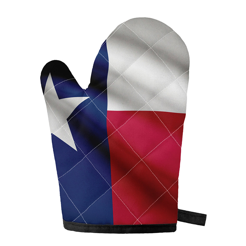 Flag Of Texas Print Single Oven Mitt