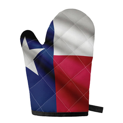 Flag Of Texas Print Single Oven Mitt