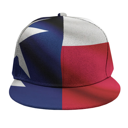 Flag Of Texas Print Snapback Cap