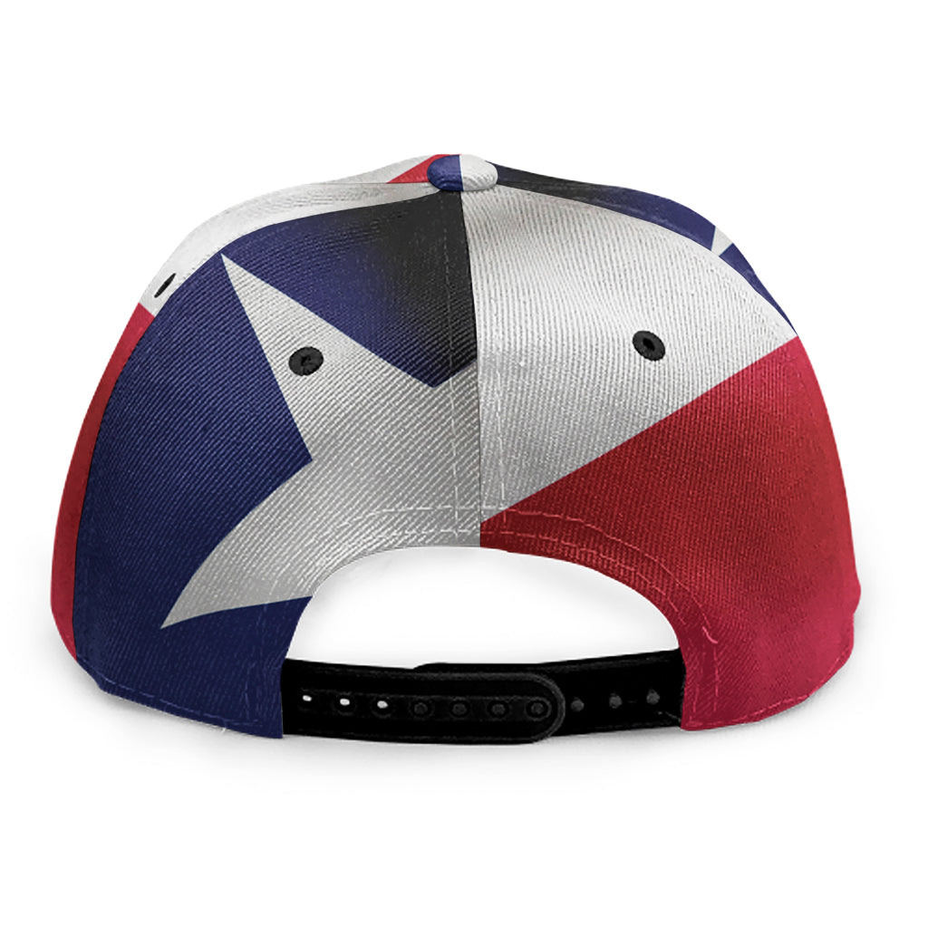 Flag Of Texas Print Snapback Cap