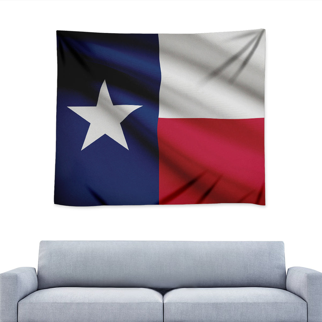 Flag Of Texas Print Tapestry