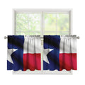 Flag Of Texas Print Tier Curtains