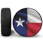 Flag Of Texas Print Tire Cover With Camera Hole