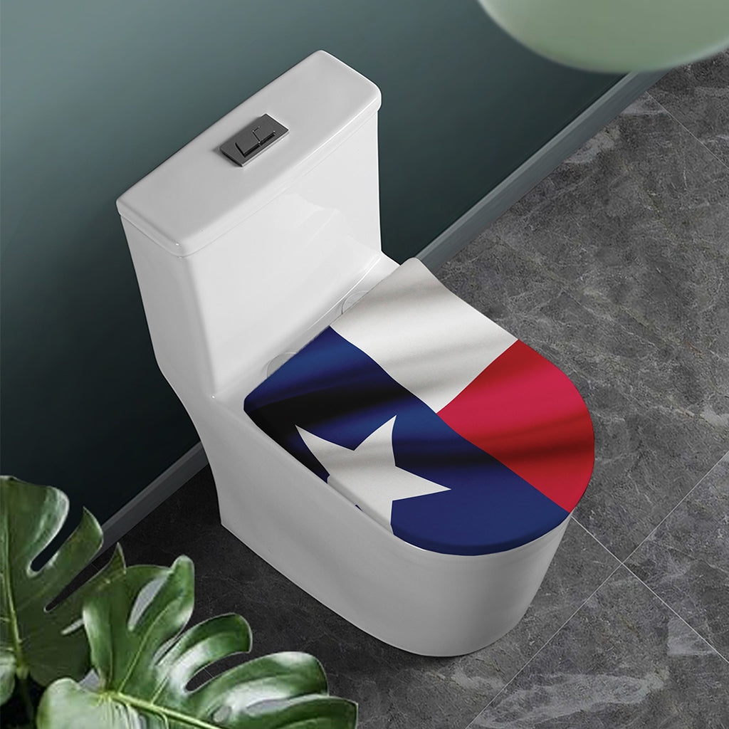 Flag Of Texas Print Toilet Lid Cover