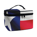 Flag Of Texas Print Travel Makeup Bag