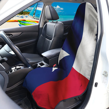 Flag Of Texas Print Waterproof Car Seat Cover