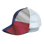 Flag Of Texas Print White Mesh Trucker Cap