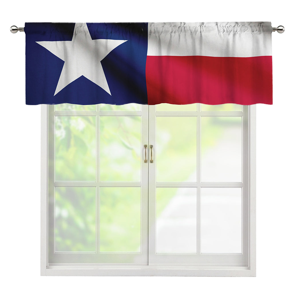 Flag Of Texas Print Window Valance
