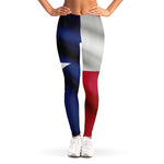 Flag Of Texas Print Women's Leggings