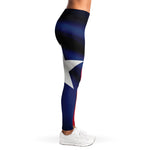 Flag Of Texas Print Women's Leggings