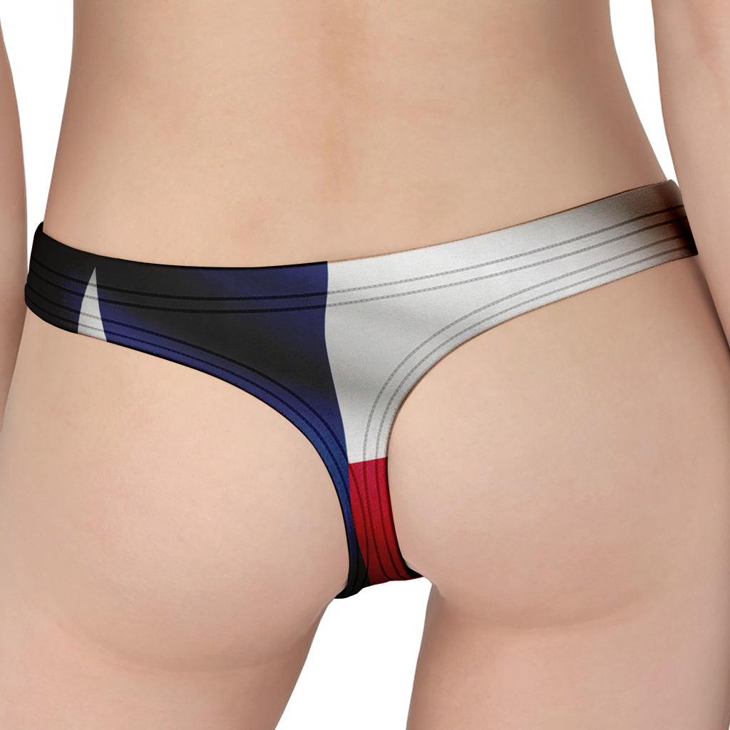 Flag Of Texas Print Women's Thong