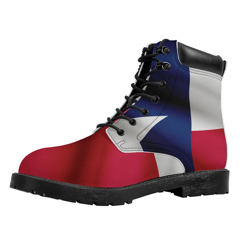 Flag Of Texas Print Work Boots