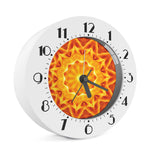 Flame Kaleidoscope Print Alarm Clock