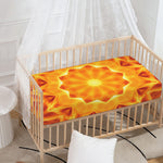 Flame Kaleidoscope Print Baby Crib Sheet