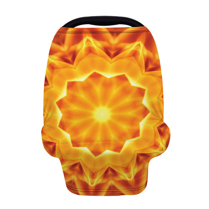 Flame Kaleidoscope Print Baby Seat Cover
