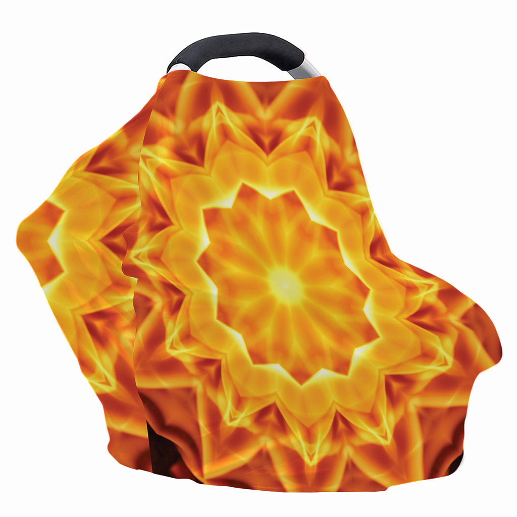 Flame Kaleidoscope Print Baby Seat Cover