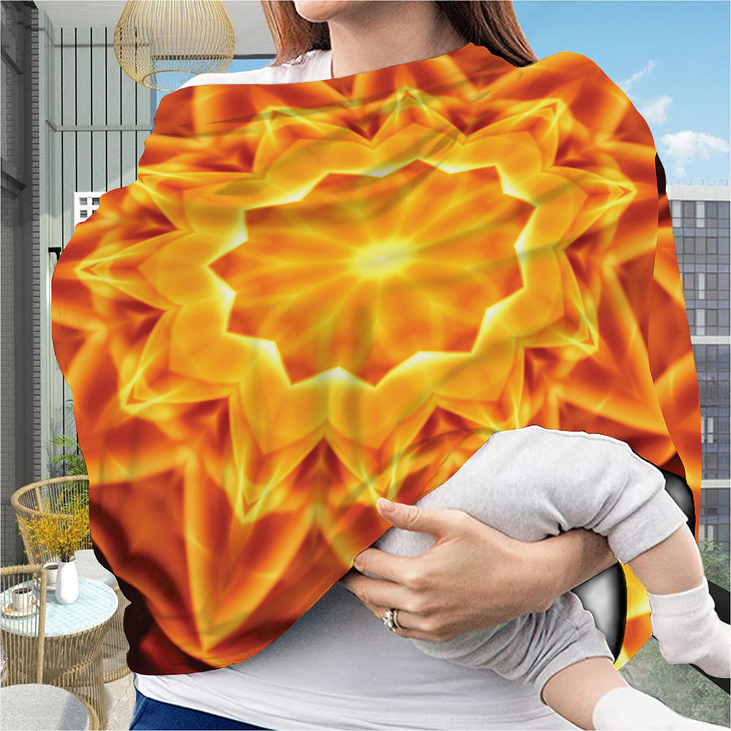 Flame Kaleidoscope Print Baby Seat Cover