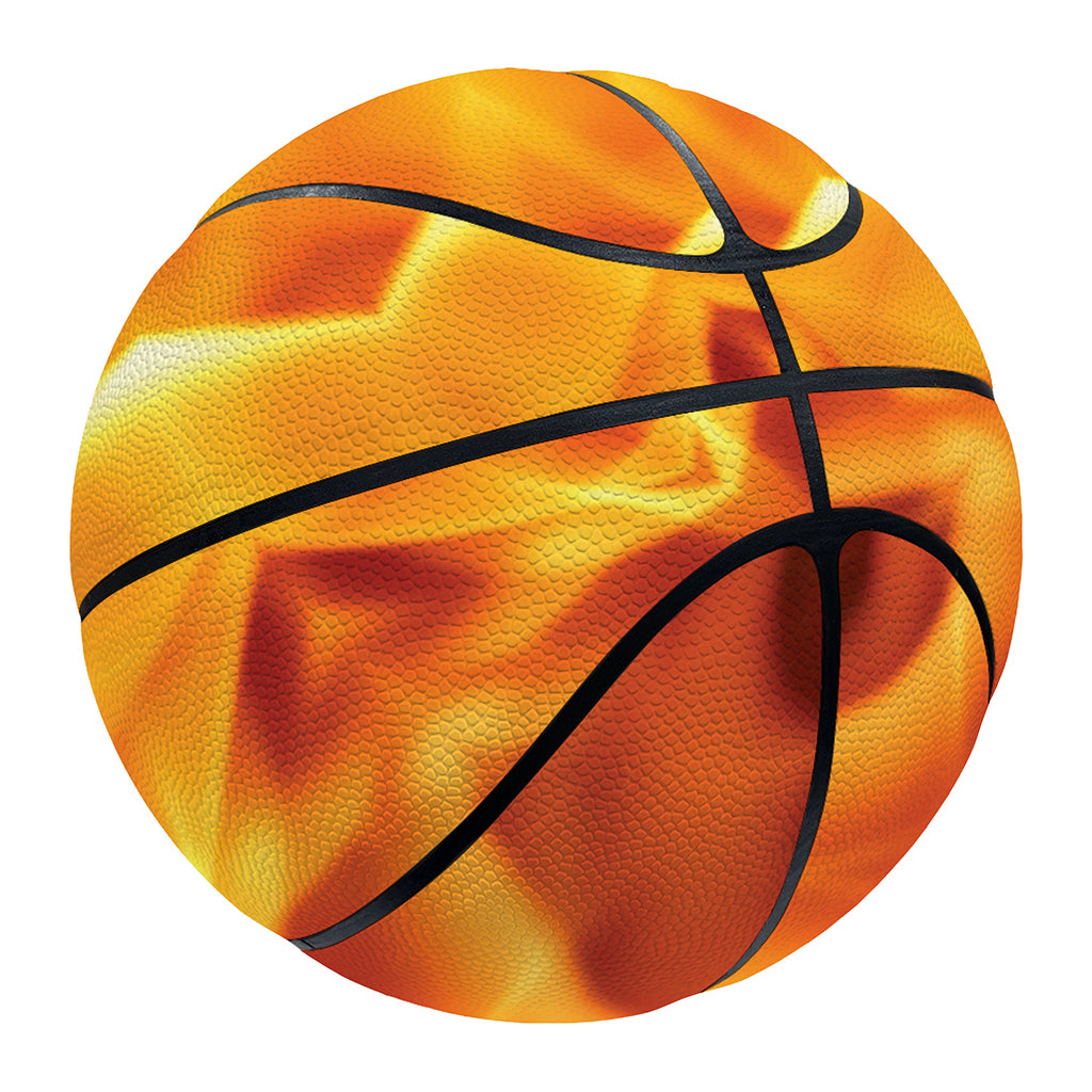 Flame Kaleidoscope Print Basketball