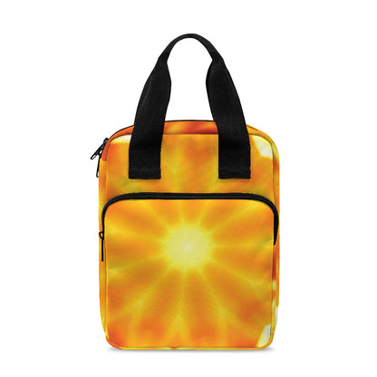 Flame Kaleidoscope Print Bible Tote Bag