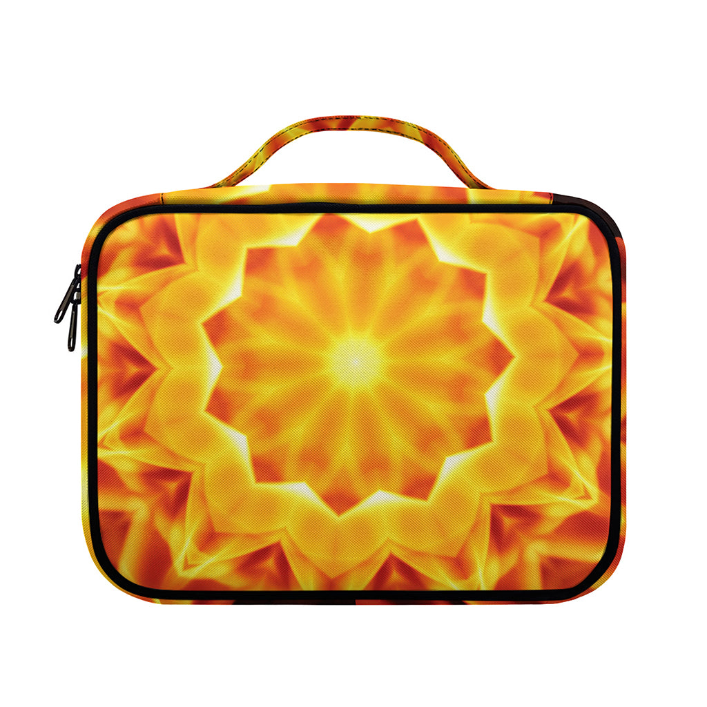 Flame Kaleidoscope Print Briefcase Bible Bag