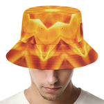 Flame Kaleidoscope Print Bucket Hat