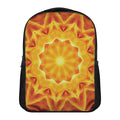 Flame Kaleidoscope Print Casual Backpack