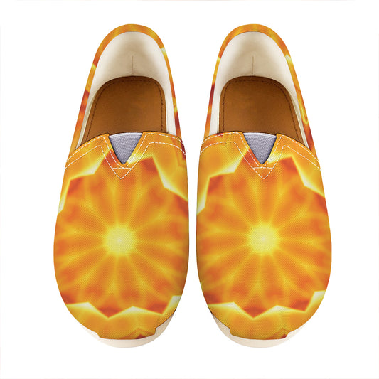 Flame Kaleidoscope Print Casual Shoes