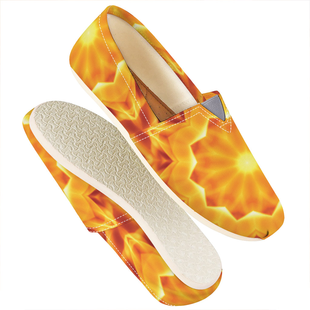 Flame Kaleidoscope Print Casual Shoes