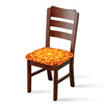 Flame Kaleidoscope Print Chair Cushion Cover