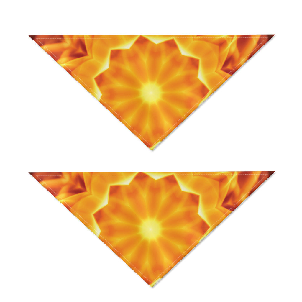 Flame Kaleidoscope Print Dog Bandana