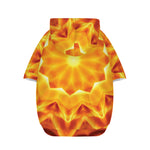 Flame Kaleidoscope Print Dog Zip Up Hoodie