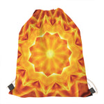 Flame Kaleidoscope Print Drawstring Bag