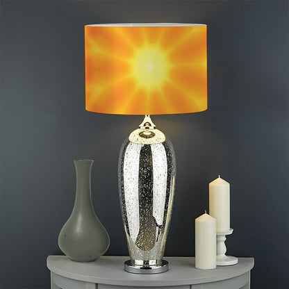 Flame Kaleidoscope Print Drum Lamp Shade