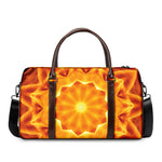 Flame Kaleidoscope Print Duffle Bag