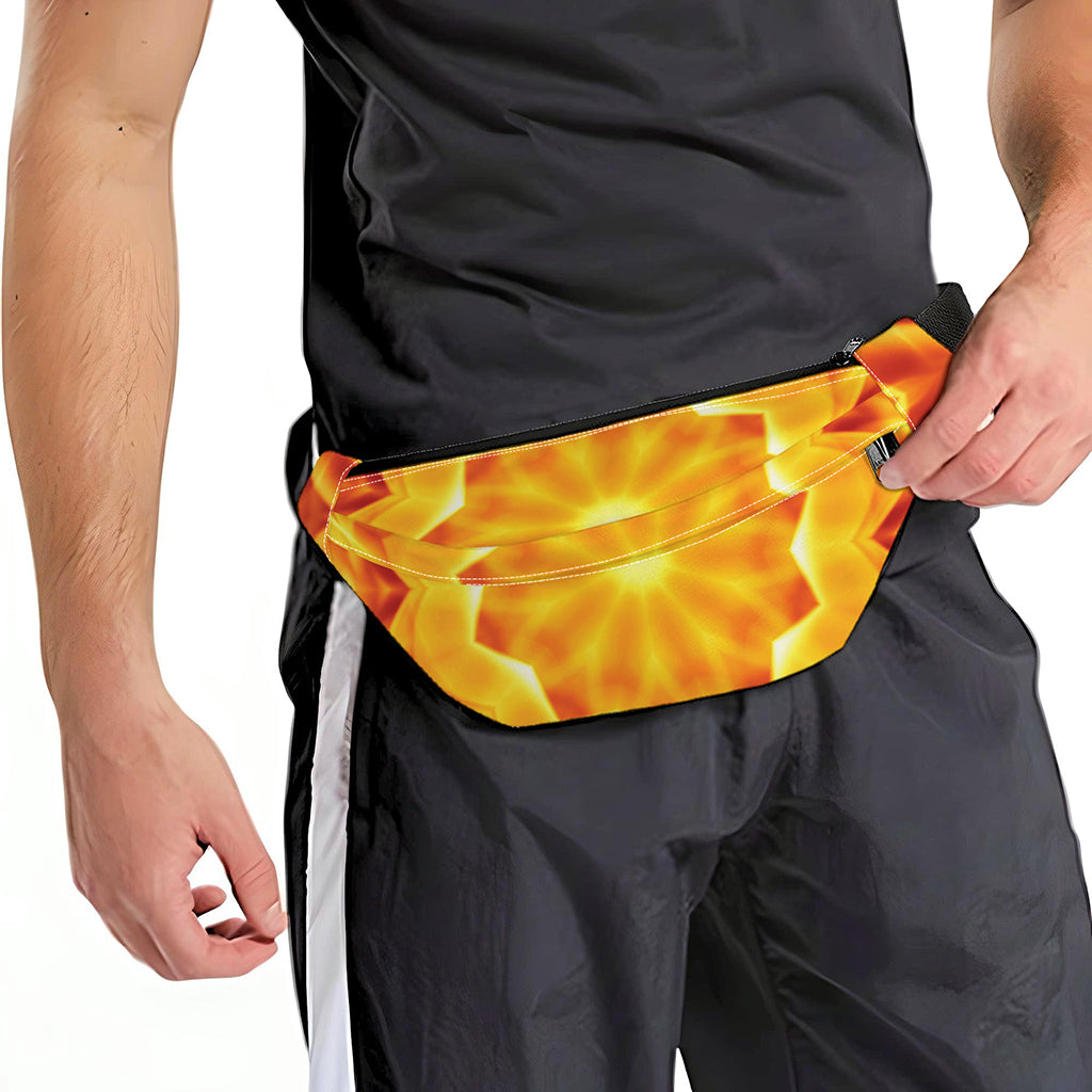 Flame Kaleidoscope Print Fanny Pack