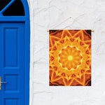 Flame Kaleidoscope Print Garden Flag