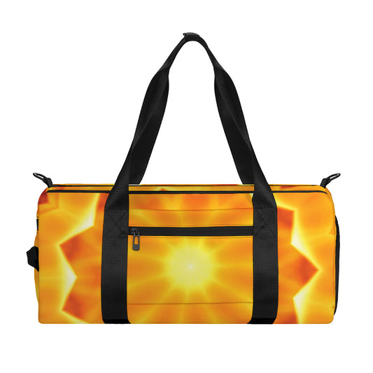 Flame Kaleidoscope Print Gym Bag