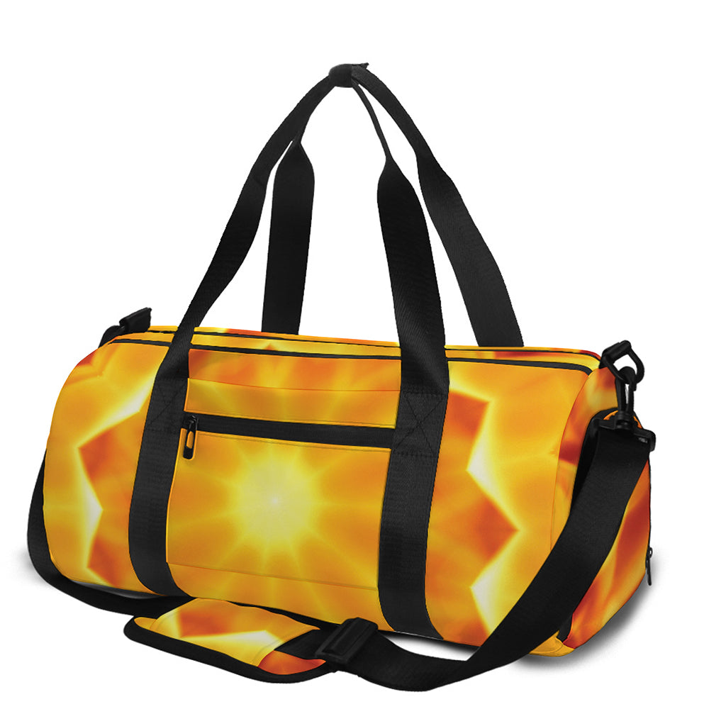 Flame Kaleidoscope Print Gym Bag